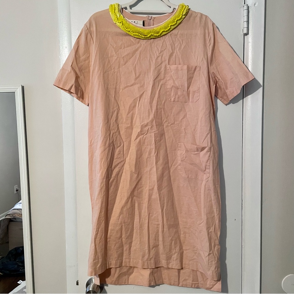 Marni Dress with Yellow Beading